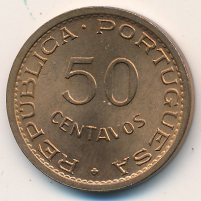 Sao Tome and Principe, 50 centavos, 1971