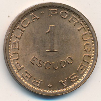 Sao Tome and Principe, 1 escudo, 1962–1971