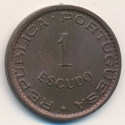 Guinea-Bissau, 1 escudo, 1973
