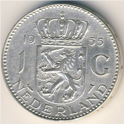 Нидерланды, 1 гульден (1954–1967 г.)