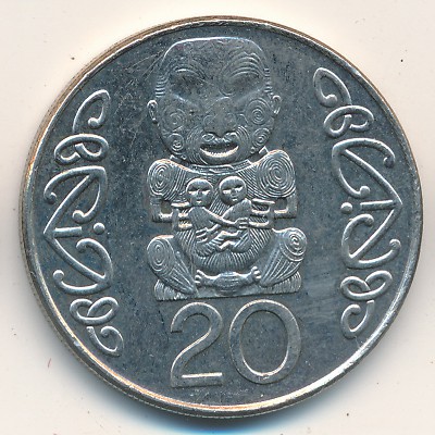 New Zealand, 20 cents, 1999–2006