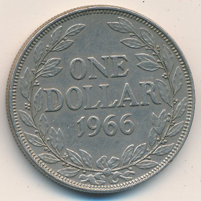 Liberia, 1 dollar, 1966