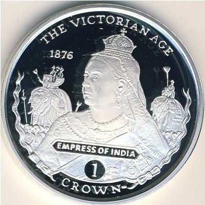 Gibraltar, 1 crown, 2001