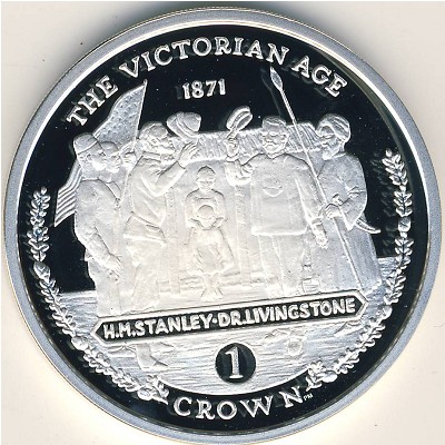 Gibraltar, 1 crown, 2001