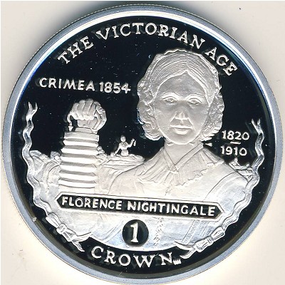 Gibraltar, 1 crown, 2001