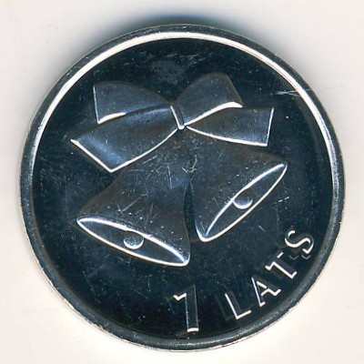Latvia, 1 lats, 2012