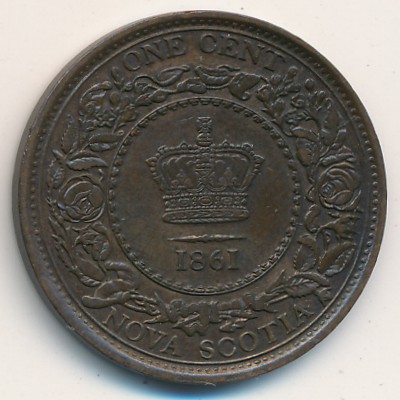 Nova Scotia, 1 cent, 1861–1864