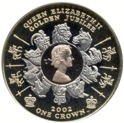 Isle of Man, 1 crown, 2002