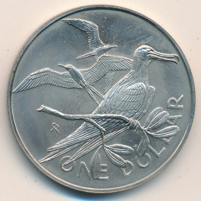 Виргинские острова, 1 доллар (1974–1983 г.)