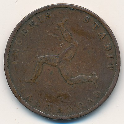 Isle of Man, 1/2 penny, 1839–1860