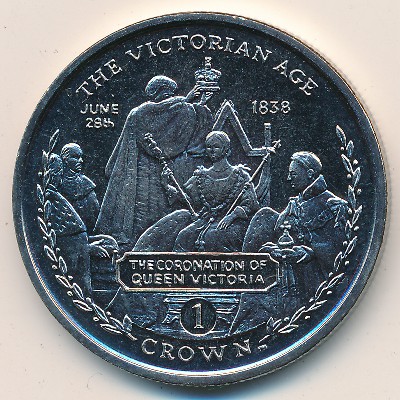 Gibraltar, 1 crown, 2001