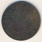 , 2 reales, 1840–1844