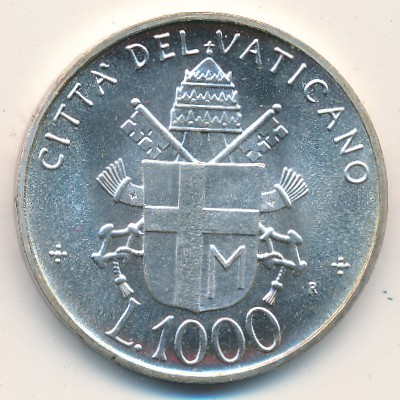 Vatican City, 1000 lire, 1992