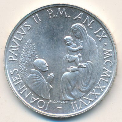 Vatican City, 1000 lire, 1987