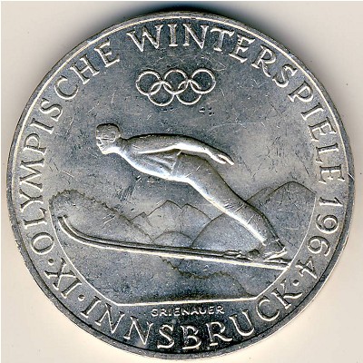 Austria, 50 schilling, 1964