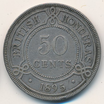 British Honduras, 50 cents, 1894–1901