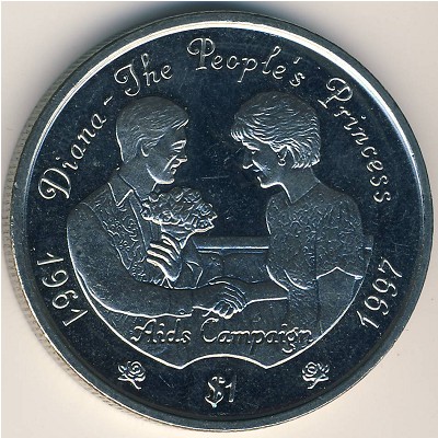 Sierra Leone, 1 dollar, 1997