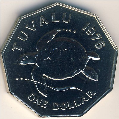 Tuvalu, 1 dollar, 1976–1985