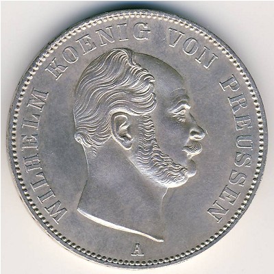 Prussia, 1 thaler, 1861–1863