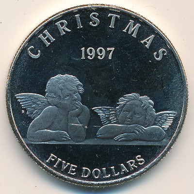 Marshall Islands, 5 dollars, 1997