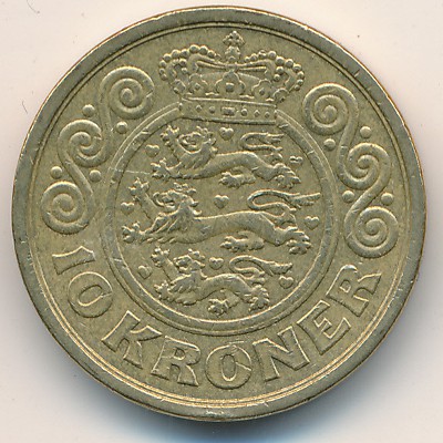 Дания, 10 крон (1994–1999 г.)