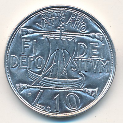 Vatican City, 10 lire, 1993