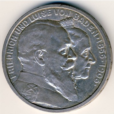 Баден, 5 марок (1906 г.)