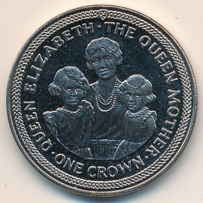 Isle of Man, 1 crown, 1990