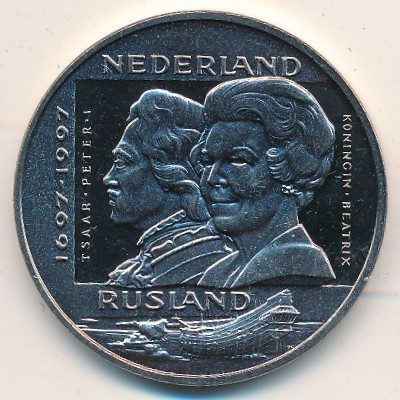 Netherlands., 10 ecu, 1997