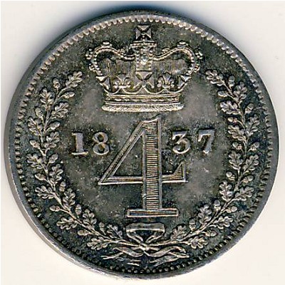 Great Britain, 4 pence, 1831–1837