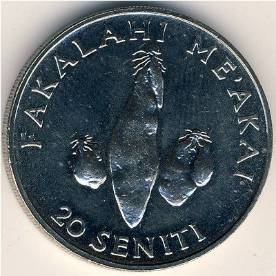 Тонга, 20 сенити (1981–2004 г.)