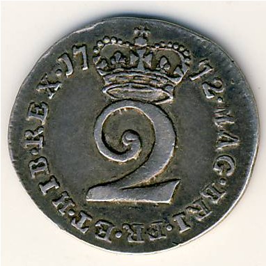 Великобритания, 2 пенса (1763–1786 г.)