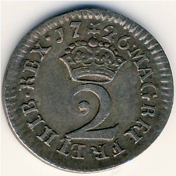 Great Britain, 2 pence, 1717–1727