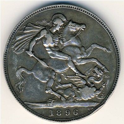 Great Britain, 1 crown, 1893–1900