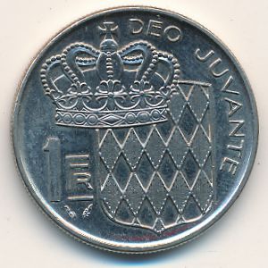 Monaco, 1 franc, 1960–1995