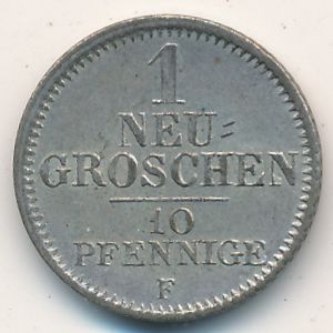 Saxony, 1 neu-groschen, 1841–1856