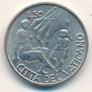 Ватикан, 50 лир (1998 г.)