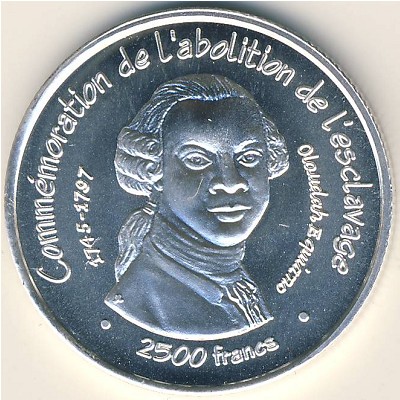 Benin., 2500 francs CFA, 2007