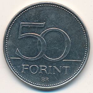 Венгрия, 50 форинтов (1992–2008 г.)