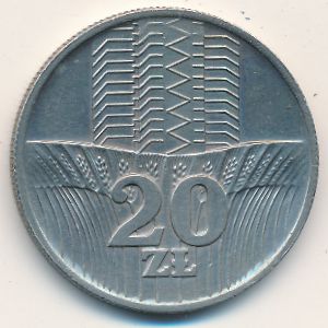 Poland, 20 zlotych, 1973–1976