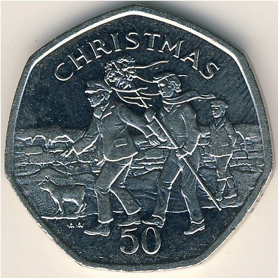 Isle of Man, 50 pence, 1994