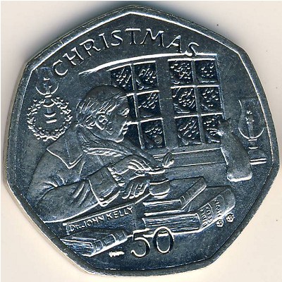 Isle of Man, 50 pence, 2000