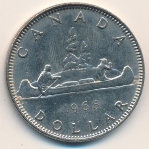 Canada, 1 dollar, 1968–1972