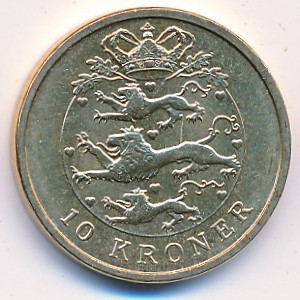 Denmark, 10 kroner, 2004–2010