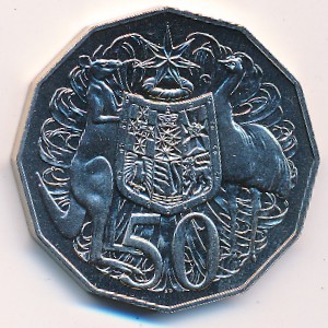 Australia, 50 cents, 1985–1998