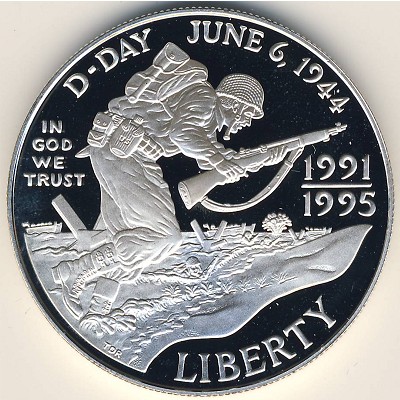 USA, 1 dollar, 1993