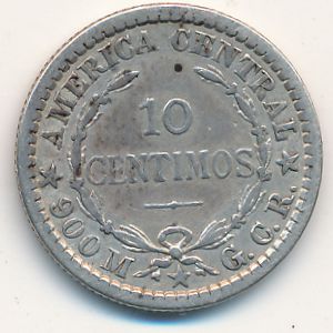 Costa Rica, 10 centimos, 1905–1914