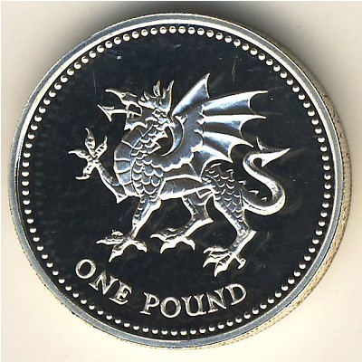 Great Britain, 1 pound, 2000