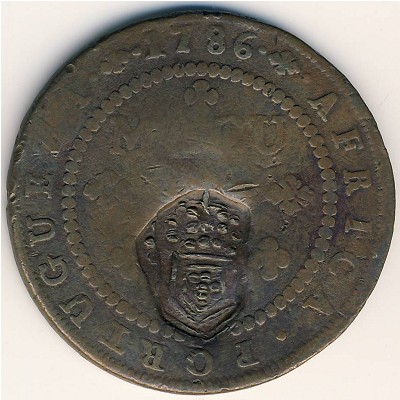 Angola, 1 macuta, 1837