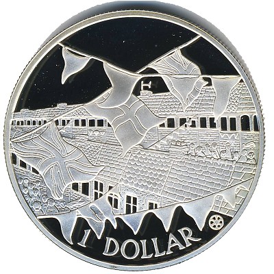Cook Islands, 1 dollar, 2002